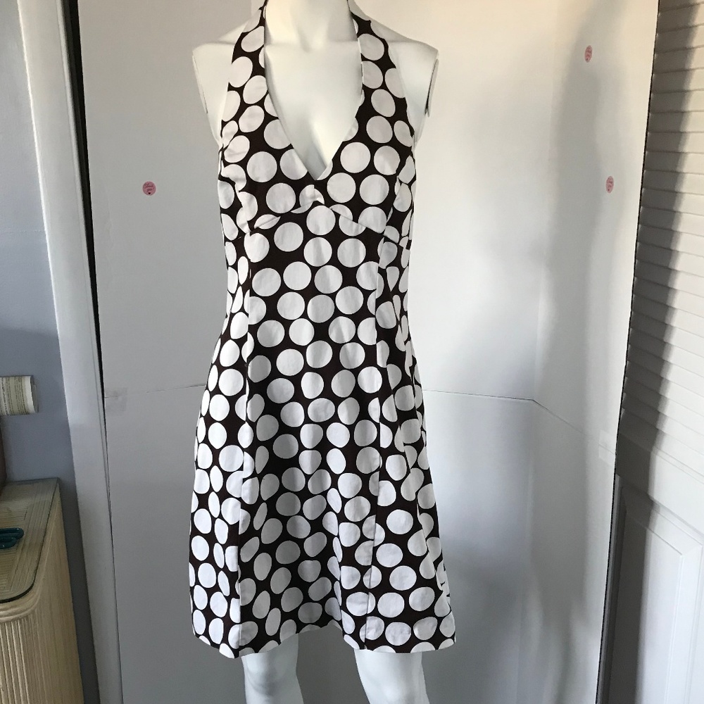 AGB halter top bare back summer dress Sz 10 (K-31)